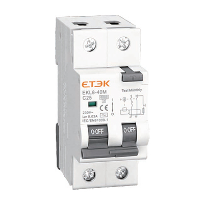 S2 series Electromagnetic type 6KA RCBO EKL8-40M